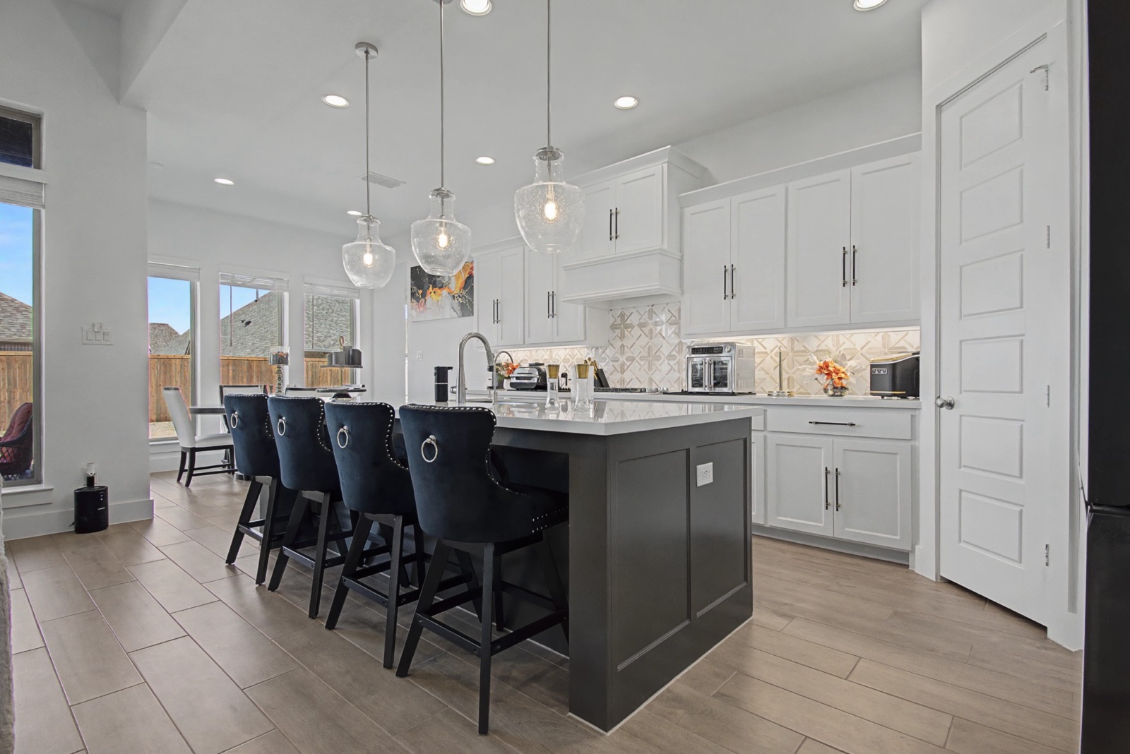 Kitchen island with seating