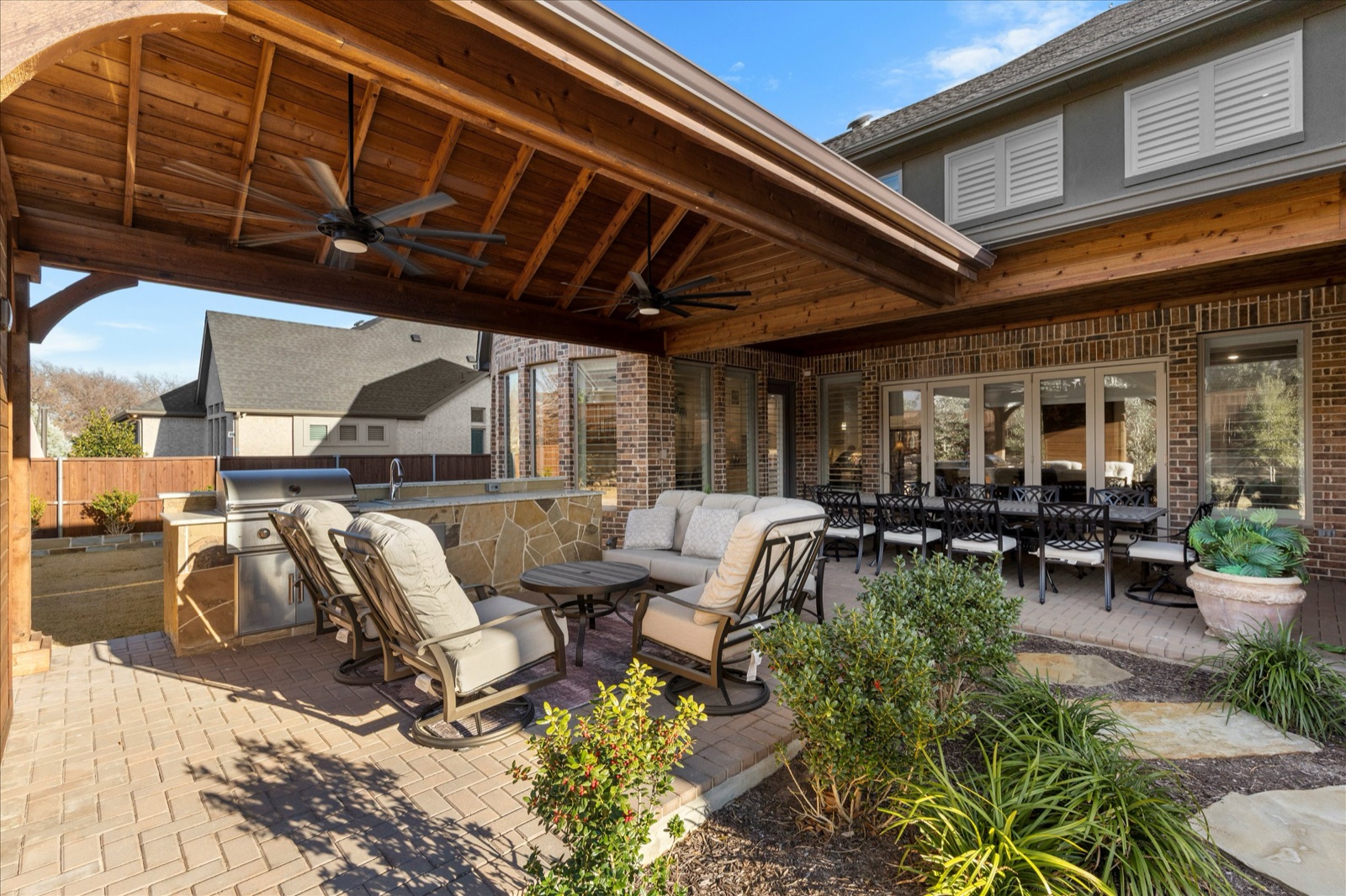 Covered patio