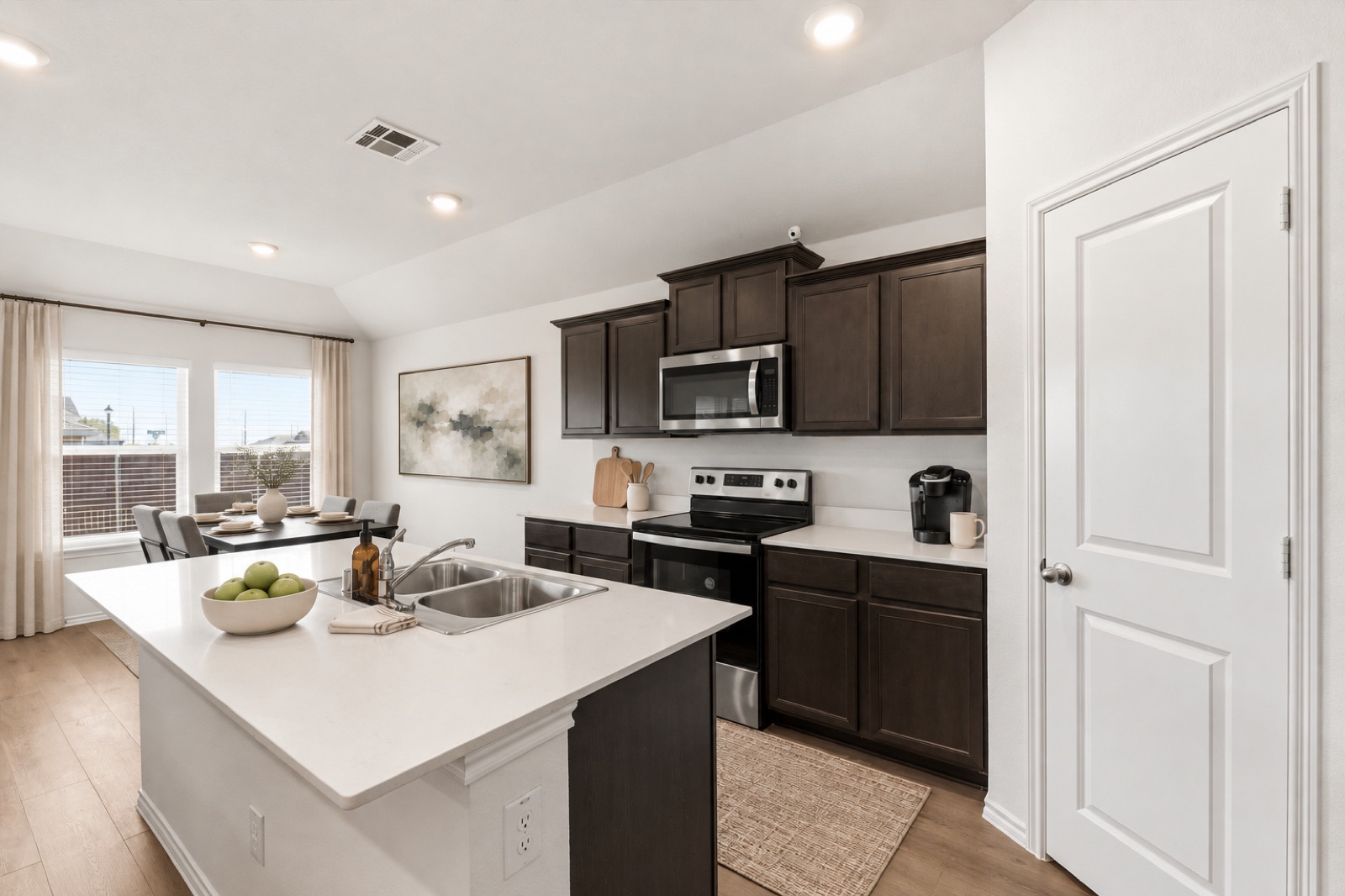 Kitchen and dining area